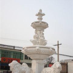 石雕噴泉，別墅區(qū)專用石頭噴泉雕塑