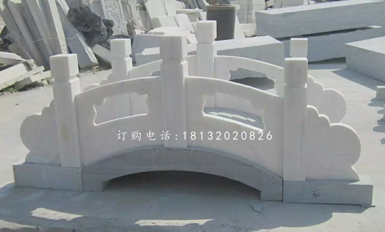 漢白玉石小橋雕塑 ，公園石橋雕塑