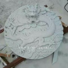 漢白玉石浮雕，石龍浮雕