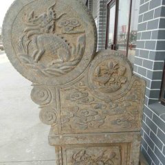 門(mén)鼓石雕，仿古門(mén)枕雕塑