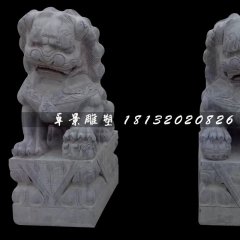 北京獅石雕，青石獅子