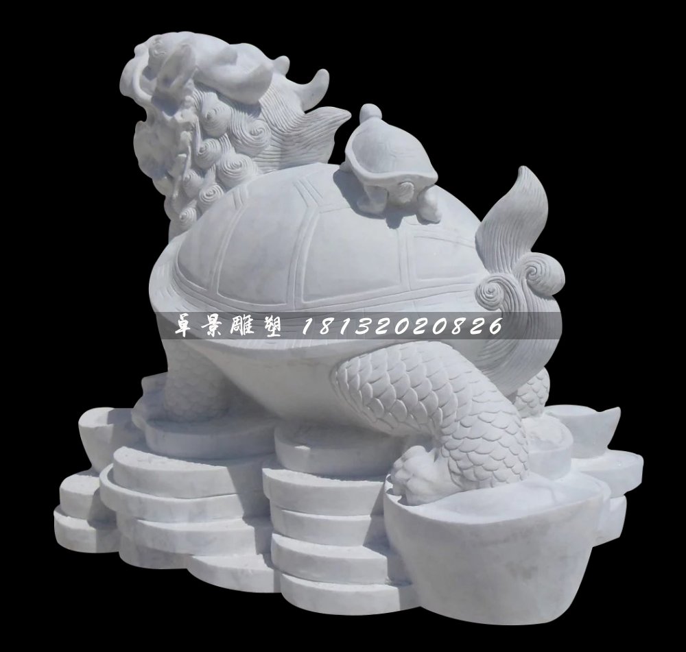 龍龜石雕，漢白玉招財(cái)龍龜?shù)袼? />
                    <div   id=