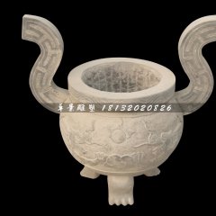 石雕香爐，三足香爐石雕