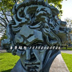 貝多芬頭像石雕，公園創(chuàng)意石雕