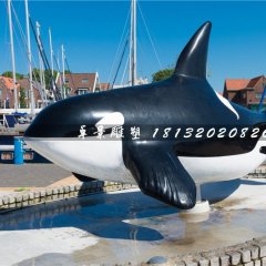 鯊魚雕塑，玻璃鋼仿真動物