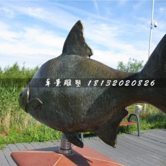 銅雕魚，廣場動物銅雕
