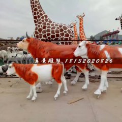 玻璃鋼牛雕塑，動物雕塑