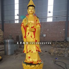 立式觀音菩薩，銅觀音雕塑