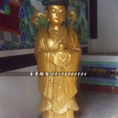 龍女銅雕，寺廟神仙銅雕