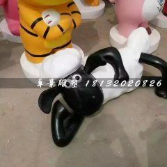 小羊肖恩雕塑，卡通動(dòng)物雕塑