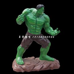 玻璃鋼綠巨人浩克雕塑，卡通雕塑