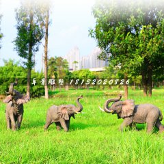 大象雕塑，玻璃鋼仿真大象