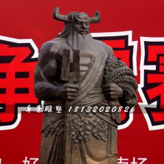 神農銅雕，古代神話人物銅雕