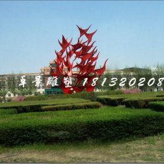 不銹鋼飛翔雕塑，抽象大雁雕塑