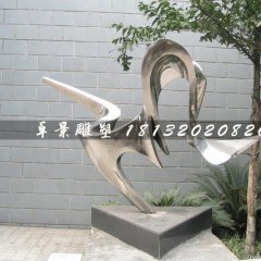 不銹鋼抽象雕塑，庭院擺件