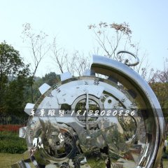 不銹鋼齒輪雕塑，公園景觀雕塑