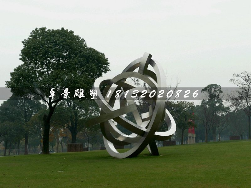 抽象不銹鋼雕塑，景觀雕塑