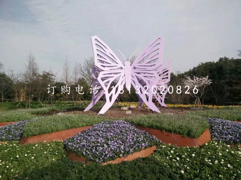 旅游區蝴蝶雕塑景觀不銹鋼雕塑