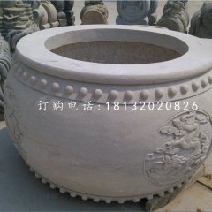 圓形水缸，大理石水缸