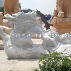 大理石龍雕塑，廣場石雕龍
