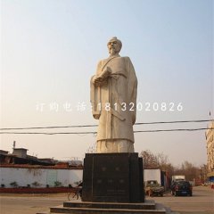 張仲景石雕，廣場古代醫學名人石雕