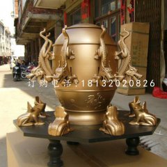 地動(dòng)儀銅雕，鑄銅雕塑