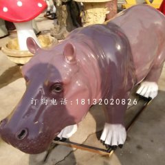 河馬雕塑，玻璃鋼河馬