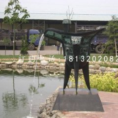 酒樽銅雕，青銅酒樽雕塑