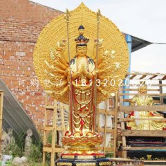 千手觀音雕塑，玻璃鋼佛像