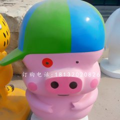 麥兜雕塑，玻璃鋼卡通雕塑