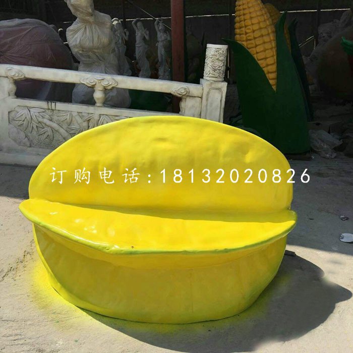 楊桃雕塑，玻璃鋼水果雕塑