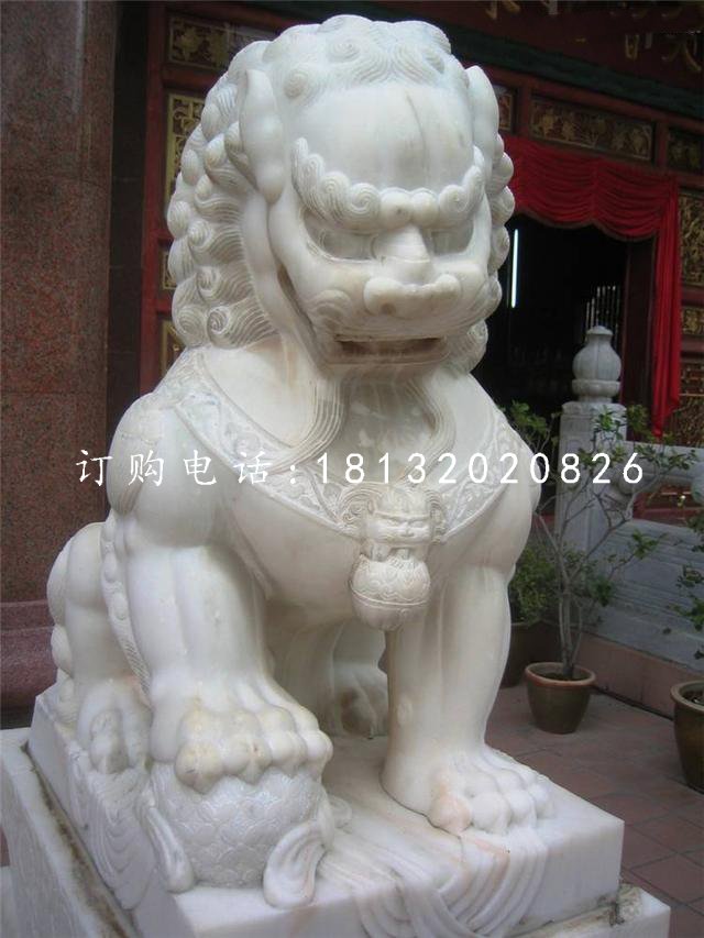 北京獅石雕，漢白玉獅子