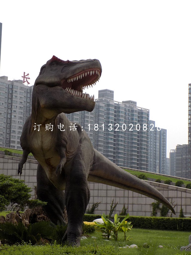 玻璃鋼動物，公園恐龍雕塑 (4)