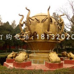 校園景觀銅雕，地動(dòng)儀銅雕