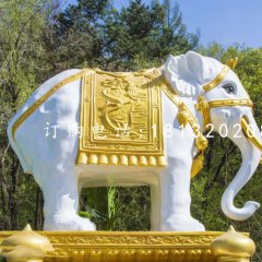 玻璃鋼招財(cái)大象雕塑 玻璃鋼動(dòng)物雕塑
