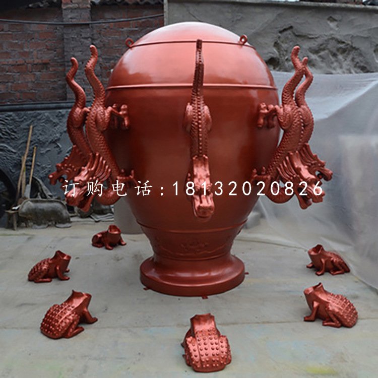 廣場景觀銅雕，地動儀銅雕