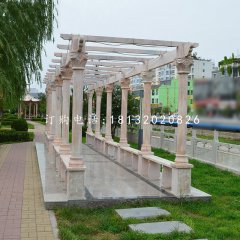 長廊石雕，公園長廊雕塑