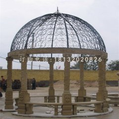 八角涼亭石雕，歐式涼亭雕塑