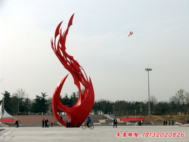 不銹鋼抽象鳳凰，廣場不銹鋼雕塑[1][1]