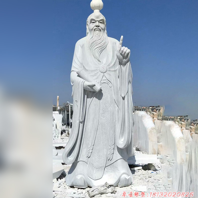 中國春秋時(shí)代思想家老子石雕