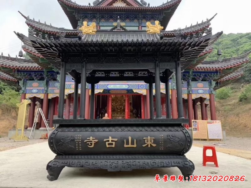 寺廟佛堂銅雕香爐