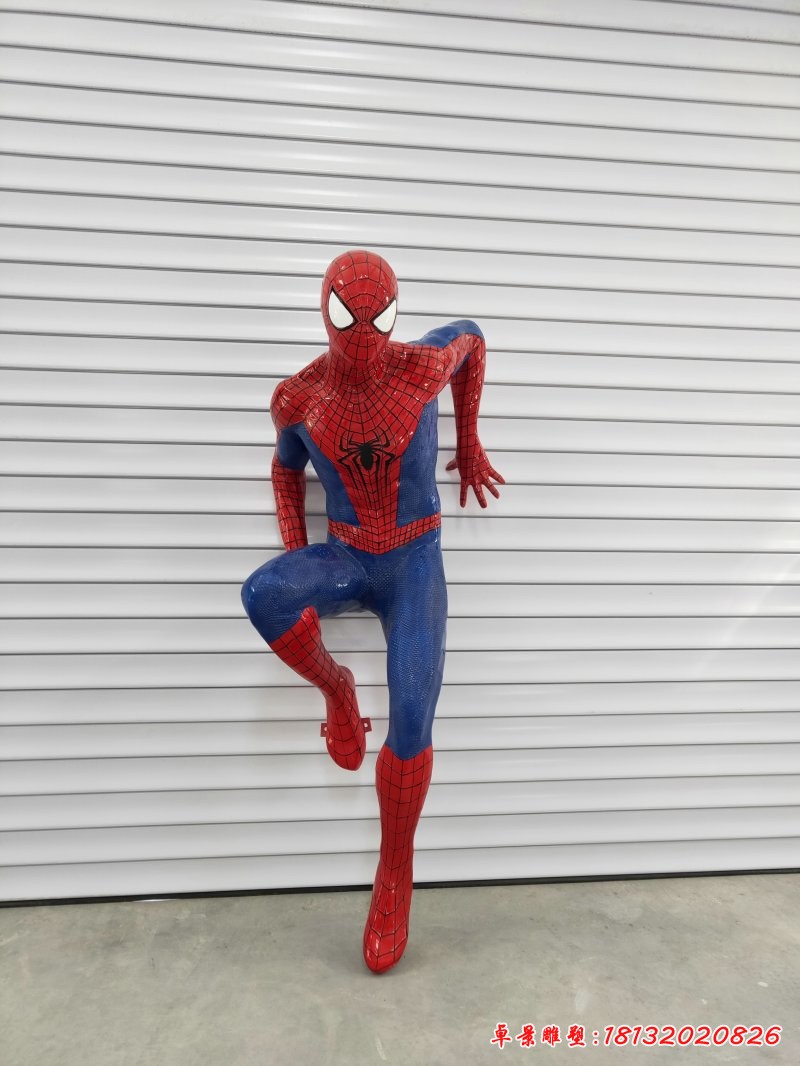 玻璃鋼復仇者聯盟蜘蛛俠雕塑