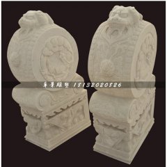 石抱鼓，大理石門墩