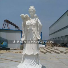 百花神石雕，漢白玉百花神雕塑