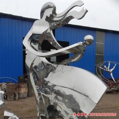 小區不銹鋼鏡面抽象母子