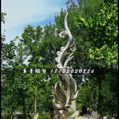 鳳凰雕塑，公園不銹鋼雕塑