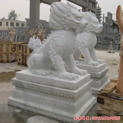 石雕招財麒麟雕塑