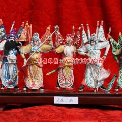 玻璃鋼五虎上將雕塑，玻璃鋼戲劇人物雕塑