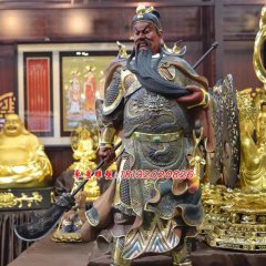 玻璃鋼關公雕塑，玻璃鋼人物雕塑