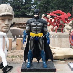 玻璃鋼蝙蝠俠雕塑，仿真玻璃鋼雕塑